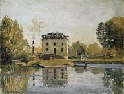 Factory on the banks of the Seine. Bougival Alfred Sisley